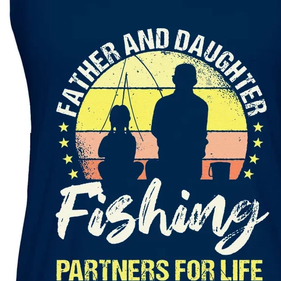 Father And Daughter Fishing Partners For Life Fisherman Fish Ladies Essential Flowy Tank