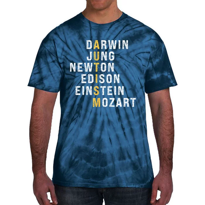 Funny Autism Darwin Jung Newton Edison Einstein Newton Mozart Gift Tie-Dye T-Shirt