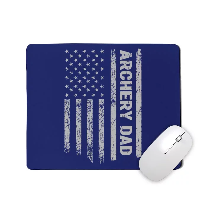 Funny Archery Dad America US Flag Patriot Vintage Gift Mousepad