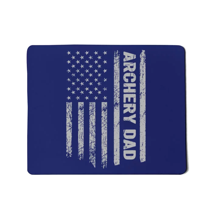 Funny Archery Dad America US Flag Patriot Vintage Gift Mousepad