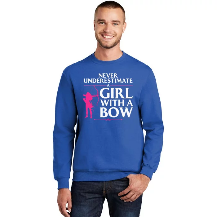 Funny Archery Design For Women Bowhunter Shooting Fans Tall Sweatshirt