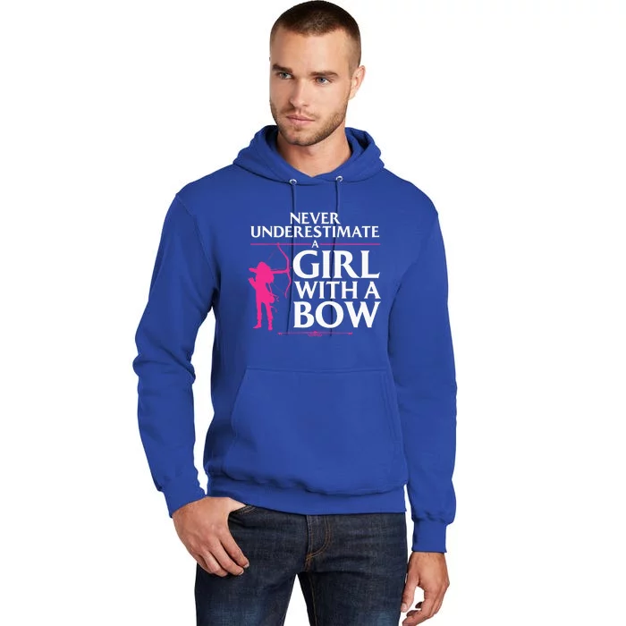 Funny Archery Design For Women Bowhunter Shooting Fans Tall Hoodie