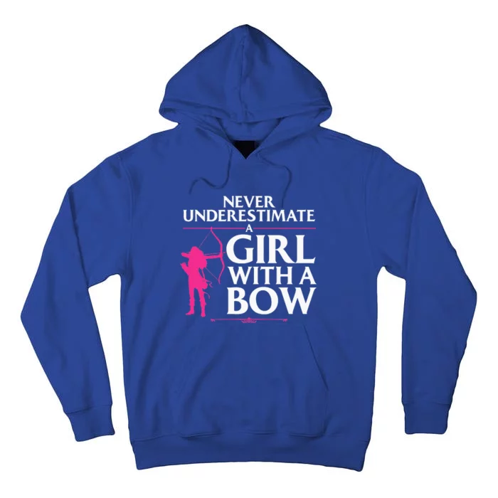 Funny Archery Design For Women Bowhunter Shooting Fans Tall Hoodie