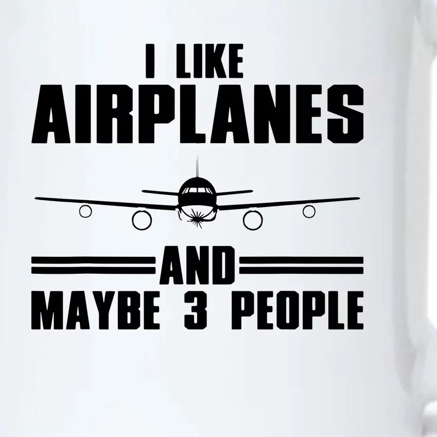 Funny Airplane Design For Men Women Aviation Aviator Pilot Black Color Changing Mug