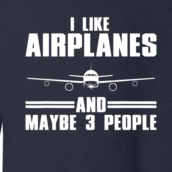 Funny Airplane Design For Men Women Aviation Aviator Pilot Toddler Sweatshirt