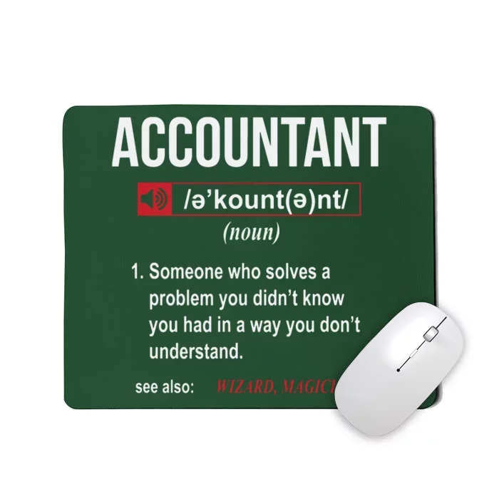 Funny Accountant Definition See Also Wizard Mousepad