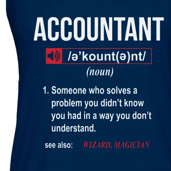 Funny Accountant Definition See Also Wizard Ladies Essential Flowy Tank