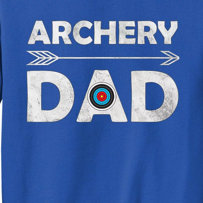 Family Archery Dad Arrow Target Team Photo Gift Sweatshirt