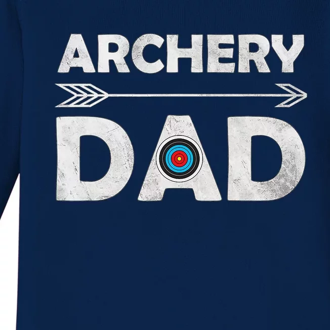 Family Archery Dad Arrow Target Team Photo Gift Baby Long Sleeve Bodysuit