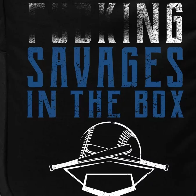 Faded F'n Savages In The Box Baseball Impact Tech Backpack