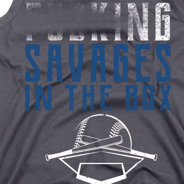 Faded F'n Savages In The Box Baseball Tank Top