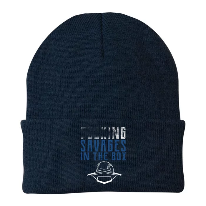 Faded F'n Savages In The Box Baseball Knit Cap Winter Beanie