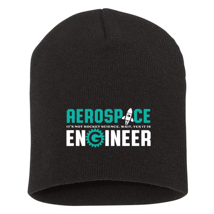 Funny Aerospace Engineer Rocket Science Engineering Short Acrylic Beanie