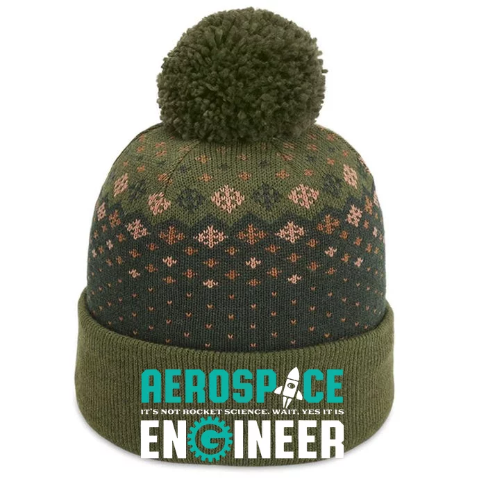 Funny Aerospace Engineer Rocket Science Engineering The Baniff Cuffed Pom Beanie