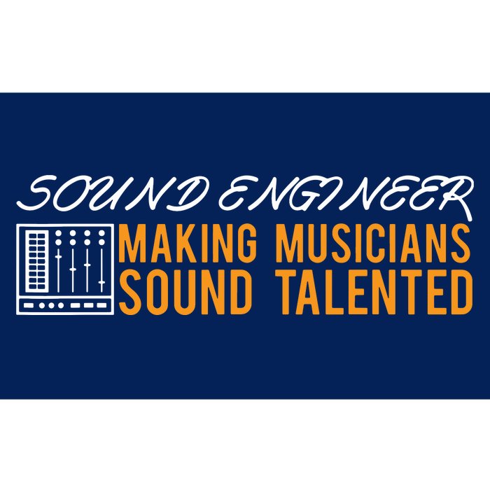 Funny Audio Engineer Sound Technician Guy Gift Bumper Sticker