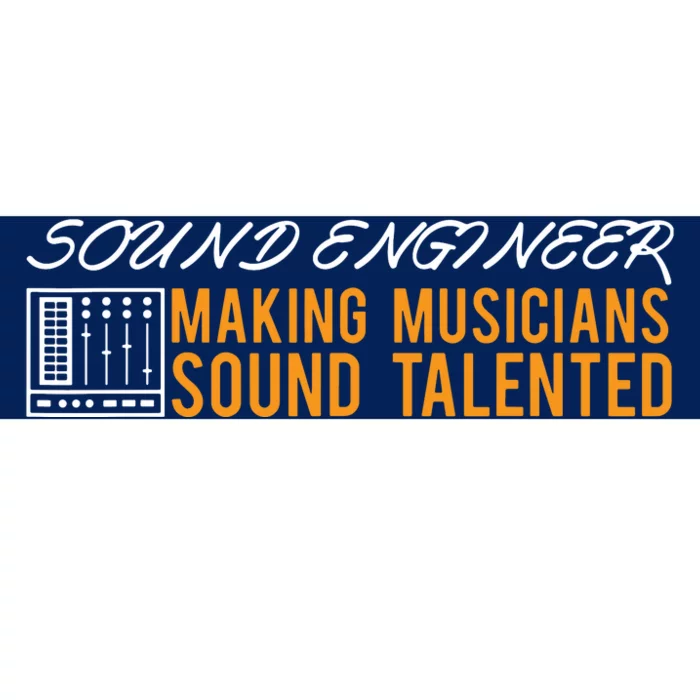 Funny Audio Engineer Sound Technician Guy Gift Bumper Sticker