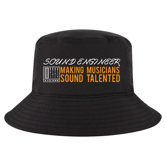 Funny Audio Engineer Sound Technician Guy Gift Cool Comfort Performance Bucket Hat