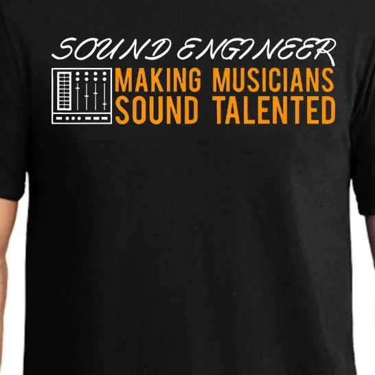 Funny Audio Engineer Sound Technician Guy Gift Pajama Set