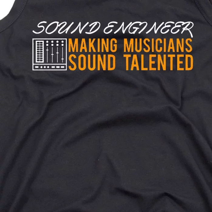 Funny Audio Engineer Sound Technician Guy Gift Tank Top