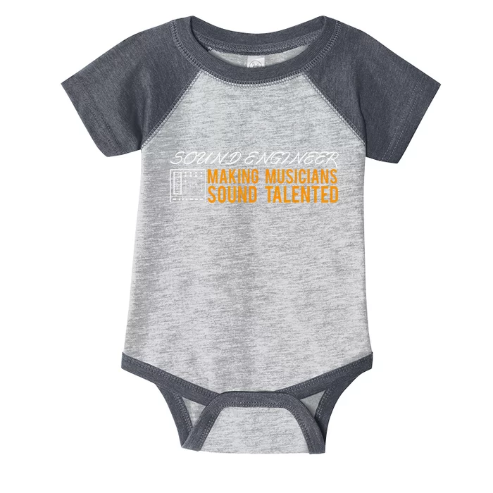 Funny Audio Engineer Sound Technician Guy Gift Infant Baby Jersey Bodysuit