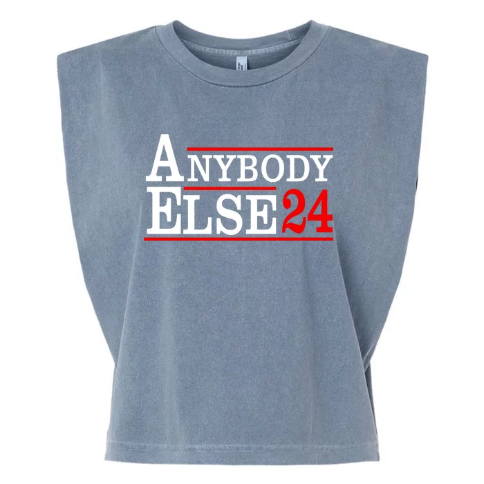 Funny Anybody Else 24 Anti Joe Biden Bumper Garment-Dyed Women's Muscle Tee