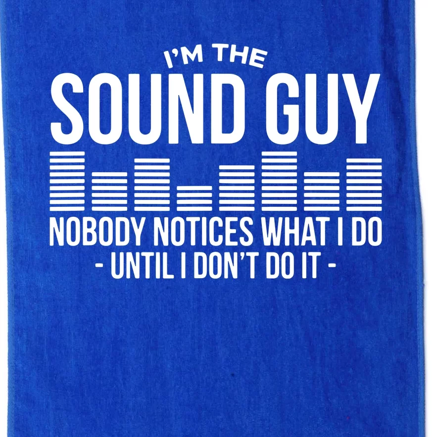 Funny Audio Engineer Sound Technician Guy Gift Platinum Collection Golf Towel