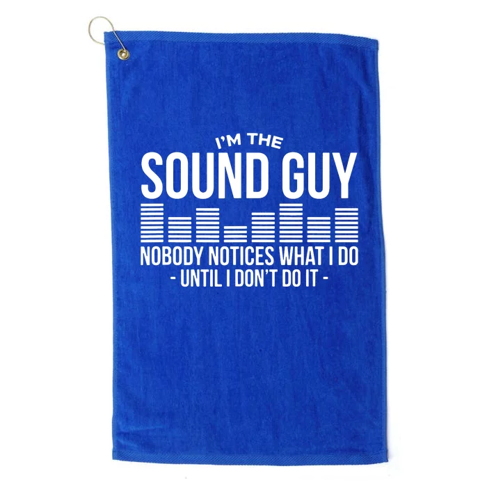 Funny Audio Engineer Sound Technician Guy Gift Platinum Collection Golf Towel