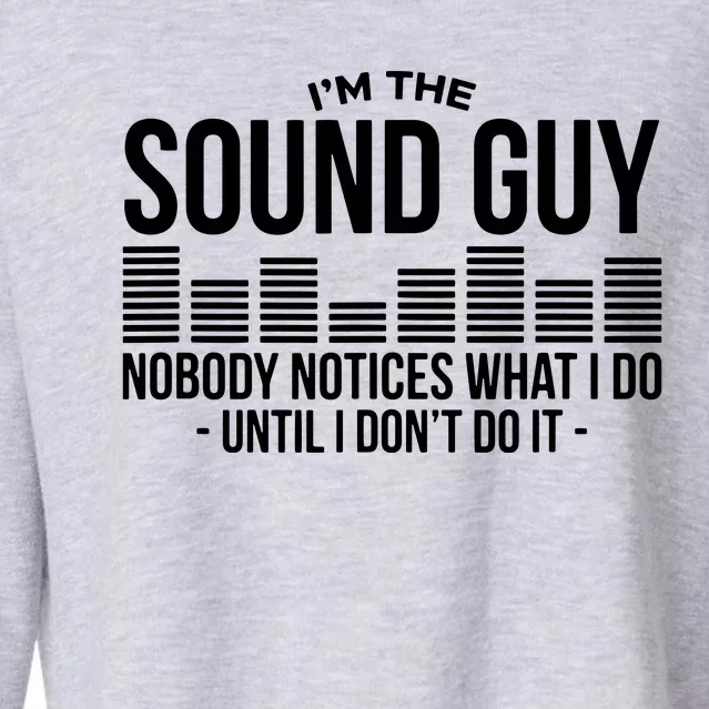 Funny Audio Engineer Sound Technician Guy Gift Cropped Pullover Crew