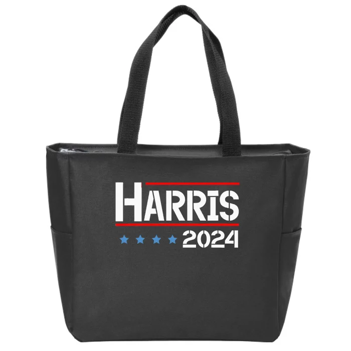 Funny America Election Vote Kamala Harris 2024 President 47 Zip Tote Bag