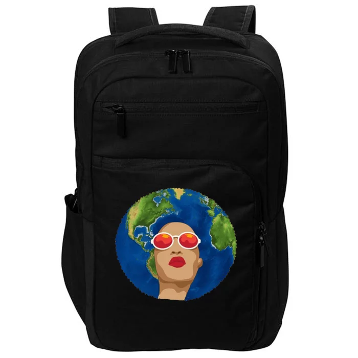 Female Afro Earth Day Impact Tech Backpack