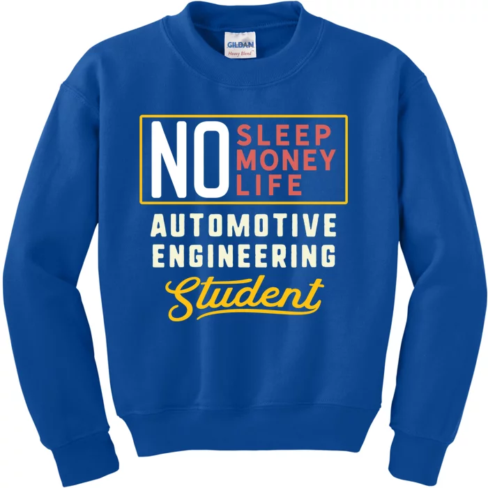 Funny Automotive Engineering Major Studencool Gift Graduation Funny Gift Kids Sweatshirt