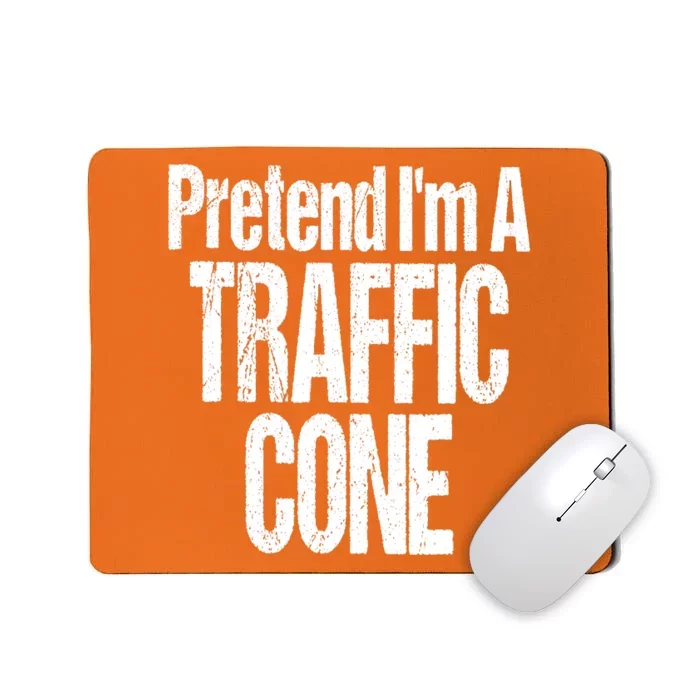 Fun And Easy Halloween Costume Orange Pretend Traffic Cone Mousepad