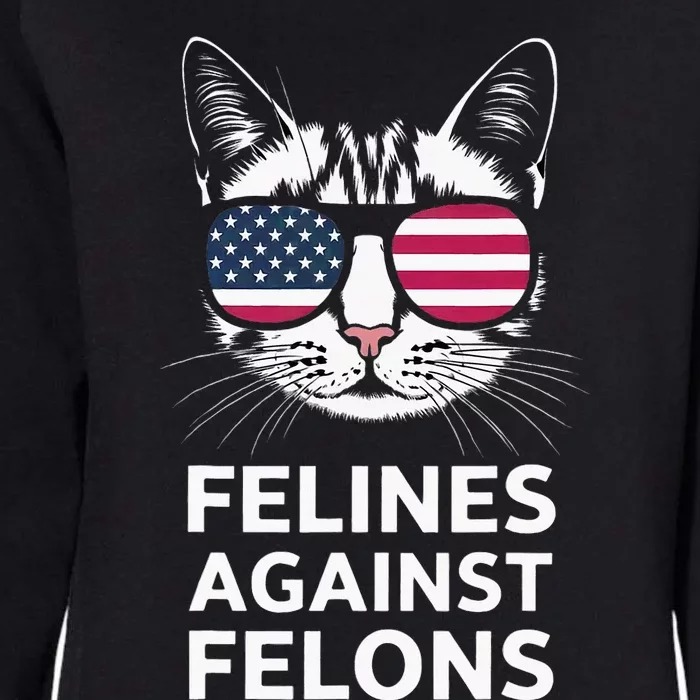 Felines Against Felons Kamala Harris Womens California Wash Sweatshirt