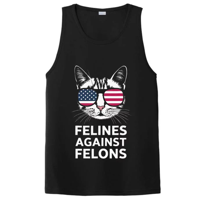 Felines Against Felons Kamala Harris Performance Tank