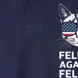 Felines Against Felons Kamala Harris Softstyle Adult Sport Polo