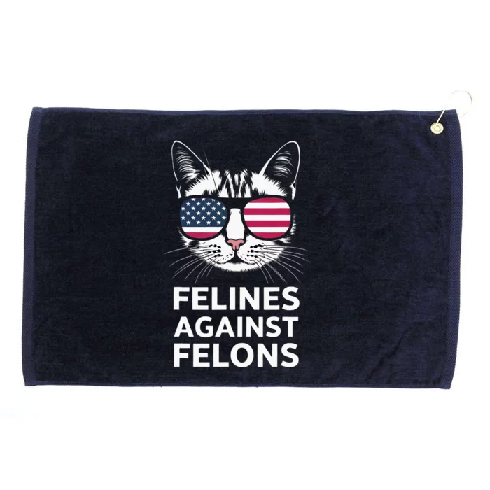 Felines Against Felons Kamala Harris Grommeted Golf Towel