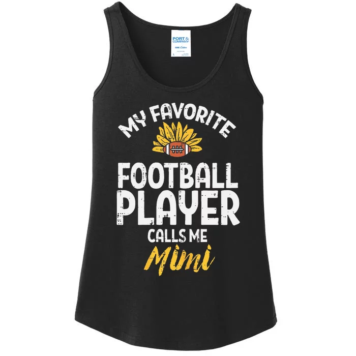 Favorite American Football Player Mimi Grandma Nana Ladies Essential Tank