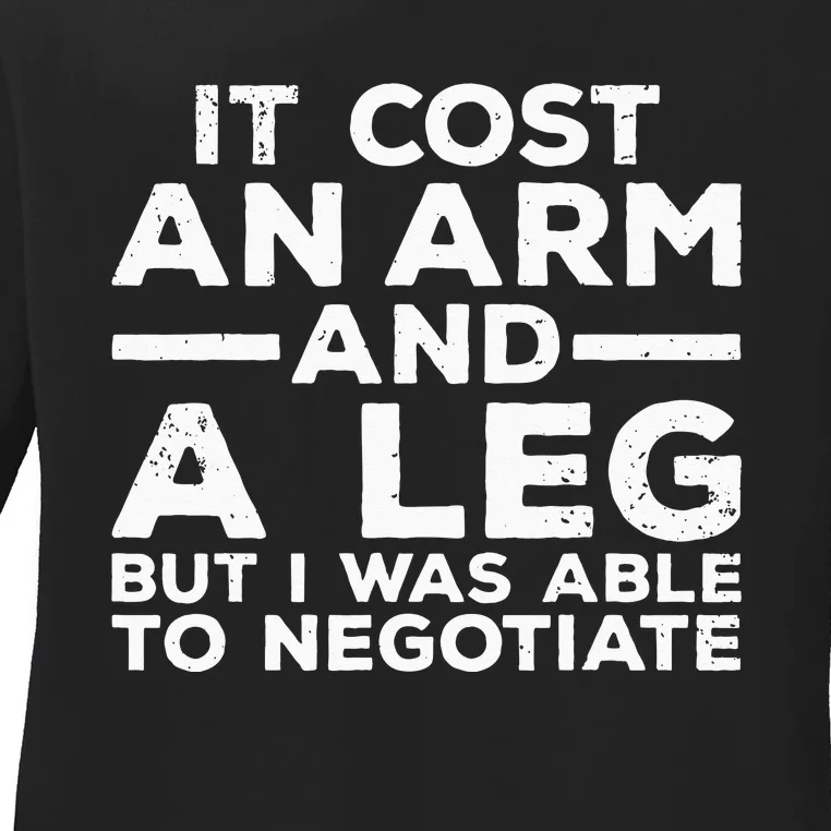 Funny Amputee For Men Women Prosthetic Leg Amputation Joke Ladies Long Sleeve Shirt