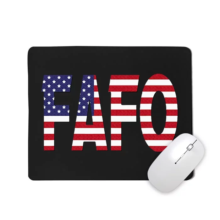 FAFO American Flag Mousepad