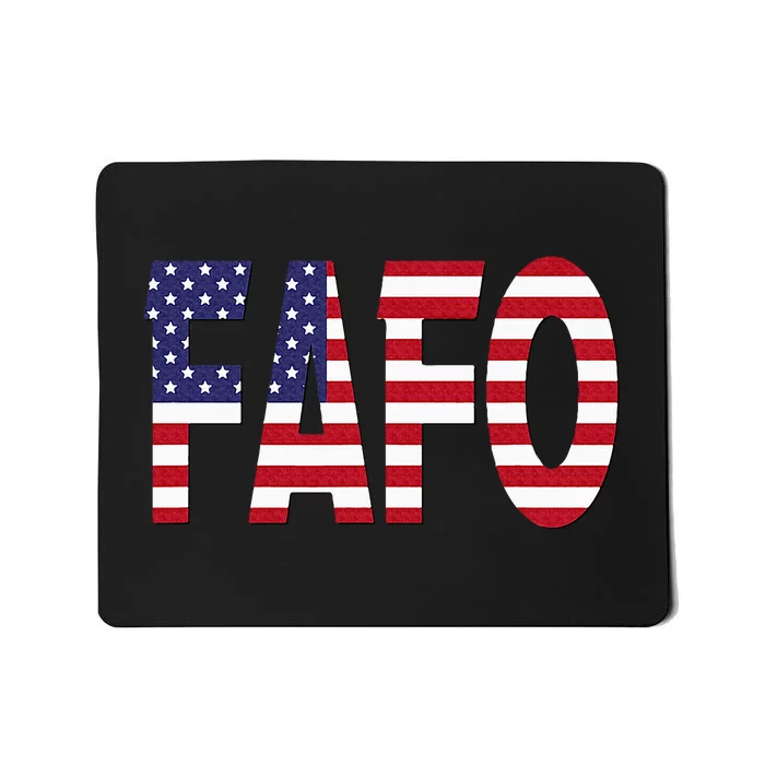 FAFO American Flag Mousepad