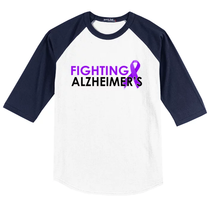 Fighting Alzheimer's Baseball Sleeve Shirt