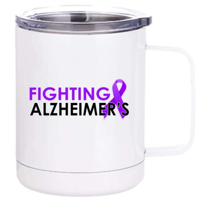 Fighting Alzheimer's 12 oz Stainless Steel Tumbler Cup