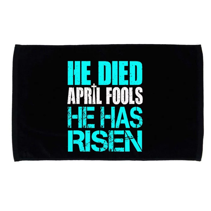 FUNNY APRILS FOOL He Has Risen Jesus Easter Gift Microfiber Hand Towel