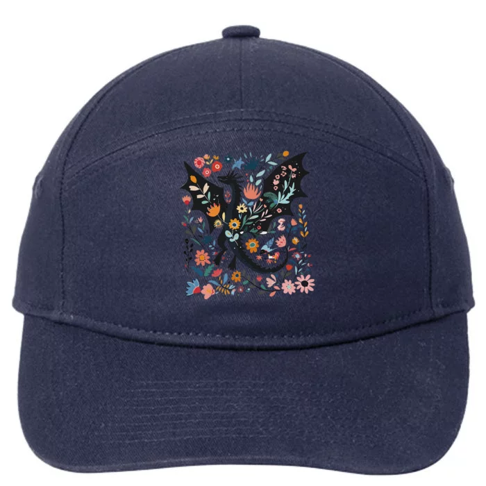 Funny Abraxos Fantasy Bookish Floral Abraxos Gift 7-Panel Snapback Hat