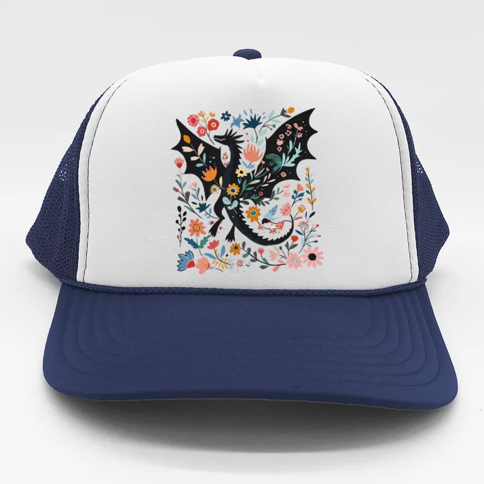 Funny Abraxos Fantasy Bookish Floral Abraxos Gift Trucker Hat