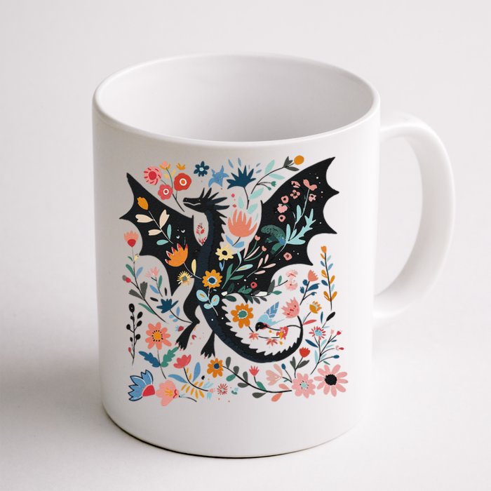 Funny Abraxos Fantasy Bookish Floral Abraxos Gift Front & Back Coffee Mug