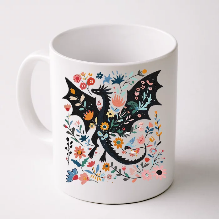 Funny Abraxos Fantasy Bookish Floral Abraxos Gift Front & Back Coffee Mug