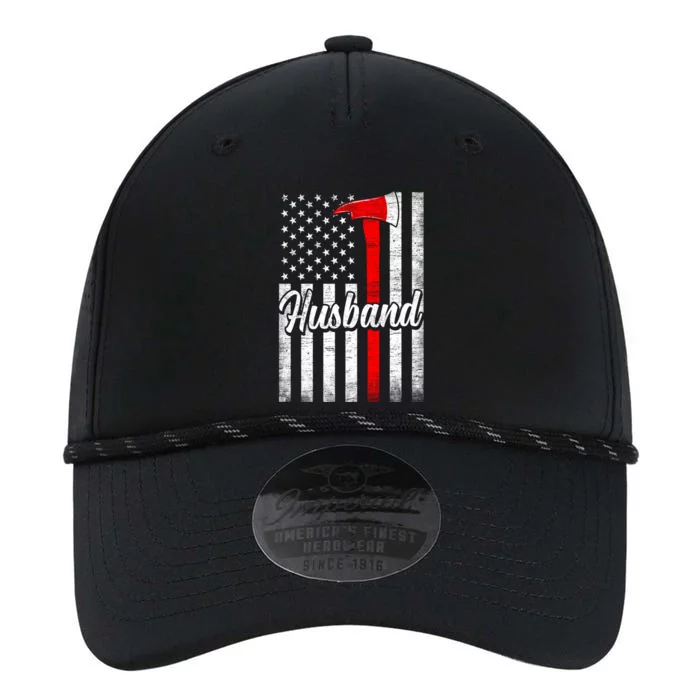 Funny American Flag Firefighter Husband Fire Couple Gift Performance The Dyno Cap