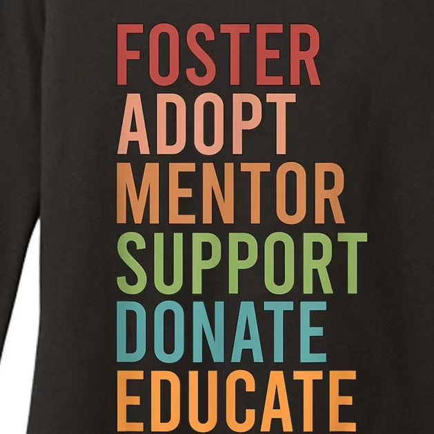 Foster Adopt Foster Mom Foster Parent Foster Mother Womens CVC Long Sleeve Shirt