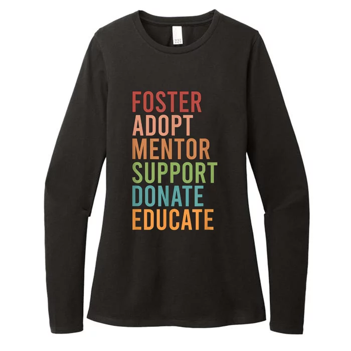 Foster Adopt Foster Mom Foster Parent Foster Mother Womens CVC Long Sleeve Shirt